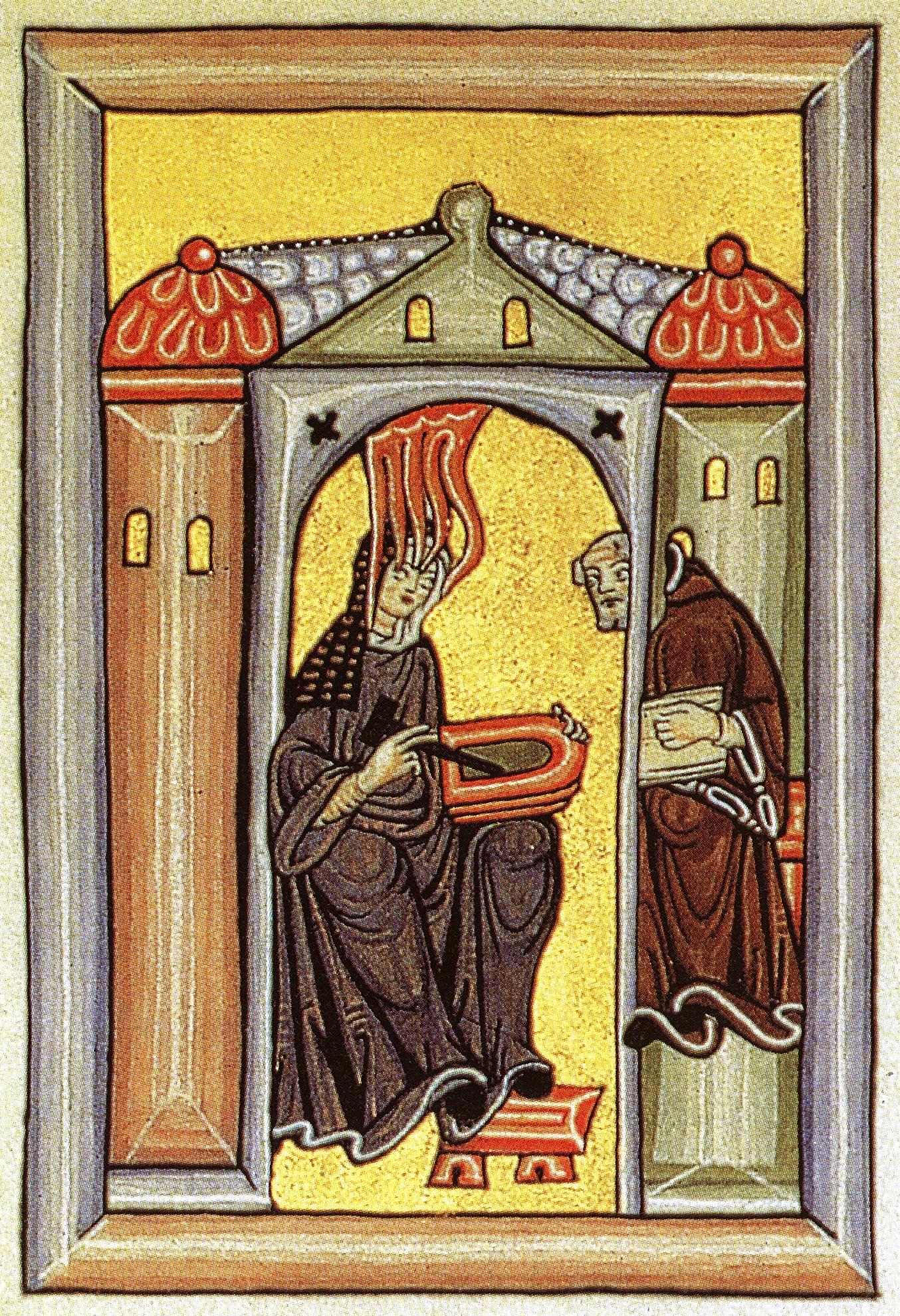 Imagem de referência de Hildegarda de Bingen, descrito nos dados abertos como santa católica