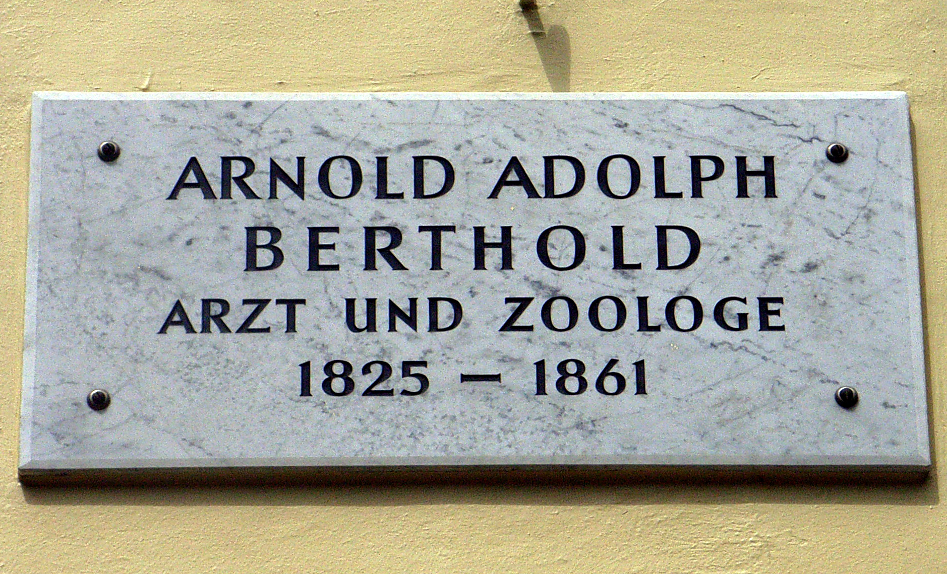Imagem de referência relacionada a Arnold Adolph Berthold, item descrito como registro de referência sobre Arnold Adolph Berthold, organizado a partir de dados estruturados abertos