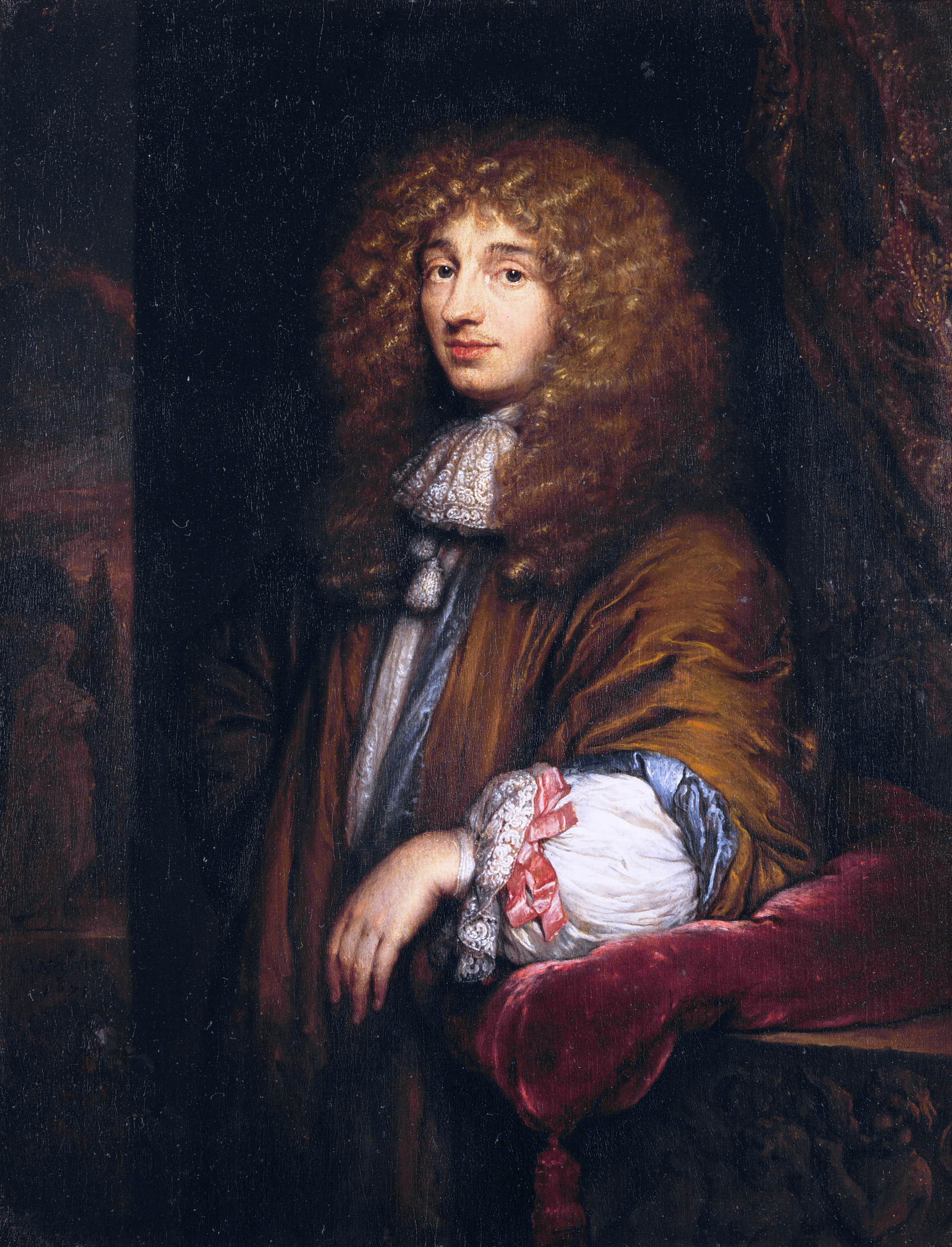Imagem de referência de Christiaan Huygens, descrito nos dados abertos como físico, matemático, astrónomo e horologista neerlandês