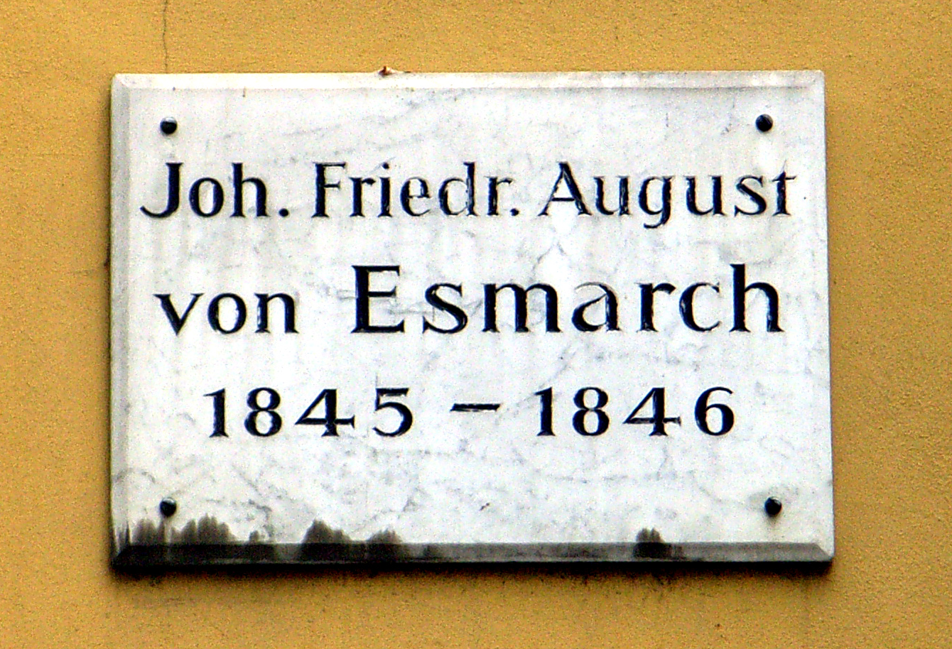 Imagem de referência de Friedrich von Esmarch, descrito nos dados abertos como professor académico alemão