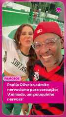 Paolla Oliveira admite nervosismo para coroação: ‘Animada, um pouquinho nervosa’