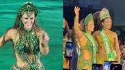 Selinho em Iza e samba no p&eacute;: como foi a coroa&ccedil;&atilde;o de Paolla Oliveira na Imperatriz