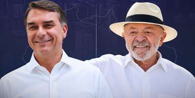 Flávio Bolsonaro e Lula se enfrentam no segundo turno das eleições 2026. Foto: Arte/Estadão / Estadão