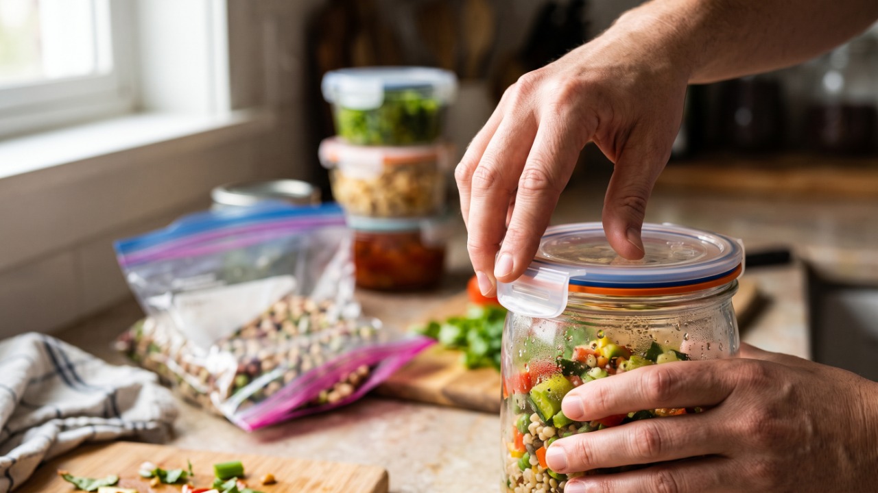 Qual é o melhor para conservar alimentos por mais tempo: pote de vidro, plástico ou saco hermético?