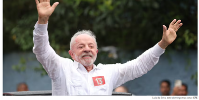 Manchete do jornal El Pa&iacute;s destaca "freio" na ultra-direita ap&oacute;s vit&oacute;ria de Lula Foto: Reprodu&ccedil;&atilde;o