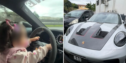 Porsche &eacute; apreendido ap&oacute;s dono postar v&iacute;deos a 300km/h e com filha no colo em rodovias de SP Foto: Reprodu&ccedil;&atilde;o/Redes Sociais