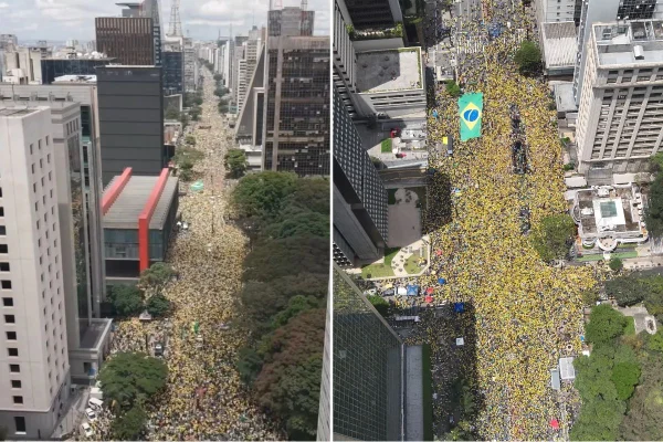 Ato pró-Flávio reuniu 71,9 mil pessoas na Paulista, mostra contagem da USP