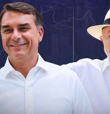 Flávio Bolsonaro e Lula se enfrentam no segundo turno das eleições 2026. Foto: Arte/Estadão / Estadão