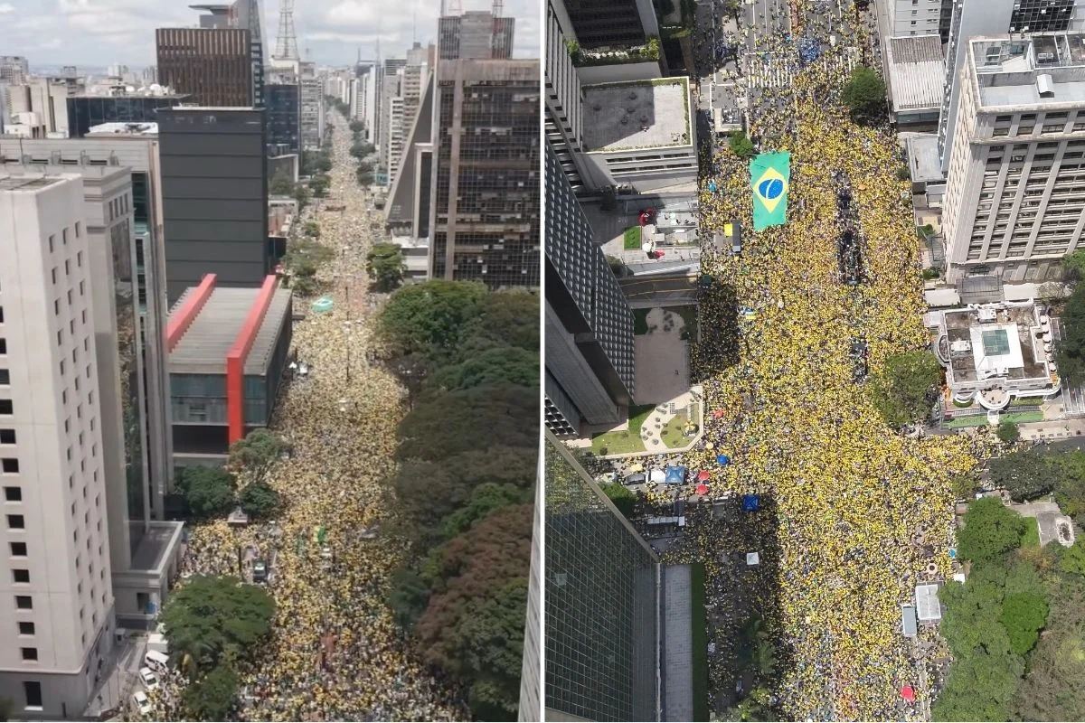 Ato pró-Flávio reuniu 71,9 mil pessoas na Paulista, mostra contagem da USP