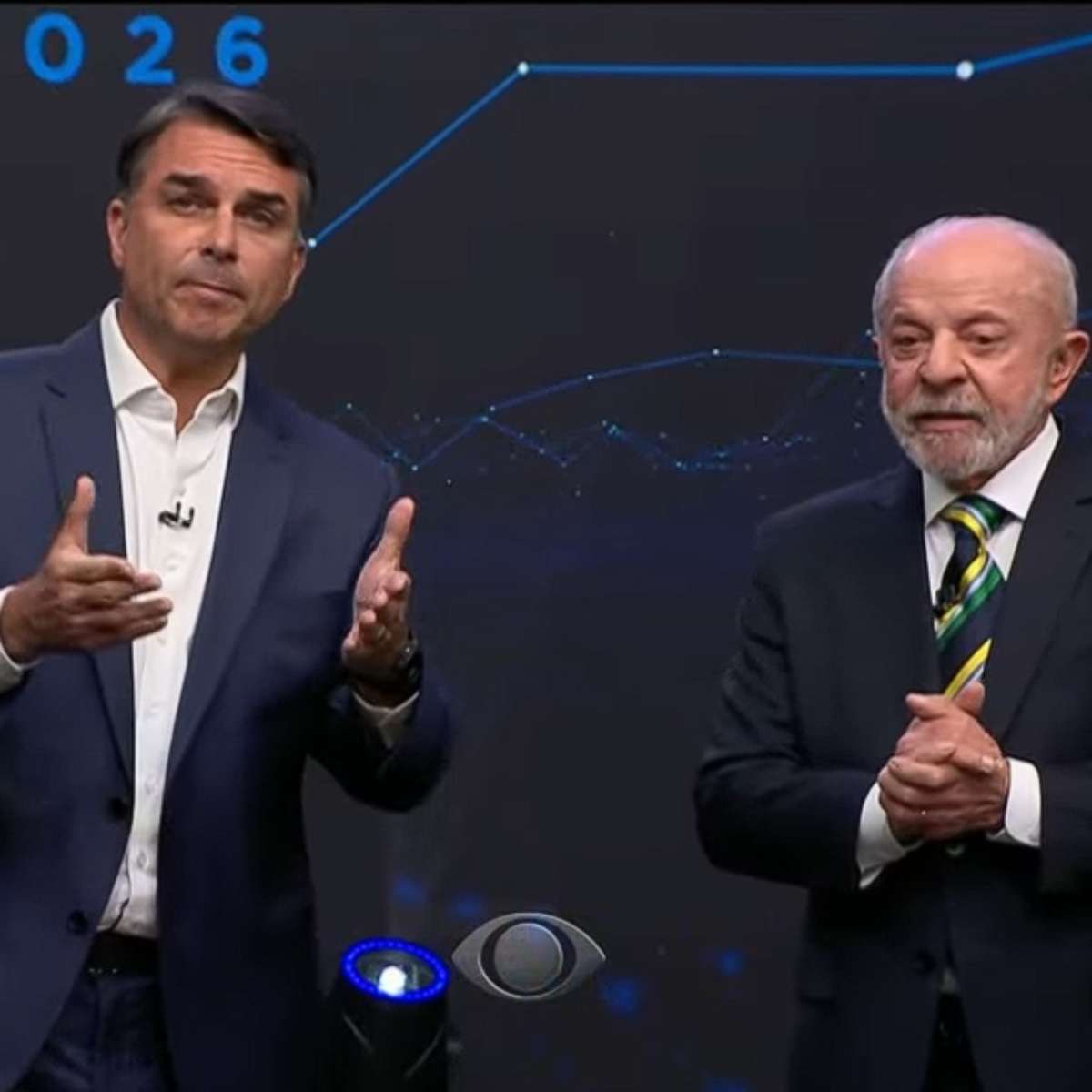 Malandro e machismo: Flávio Bolsonaro aproveita deslizes de Lula no debate da Band