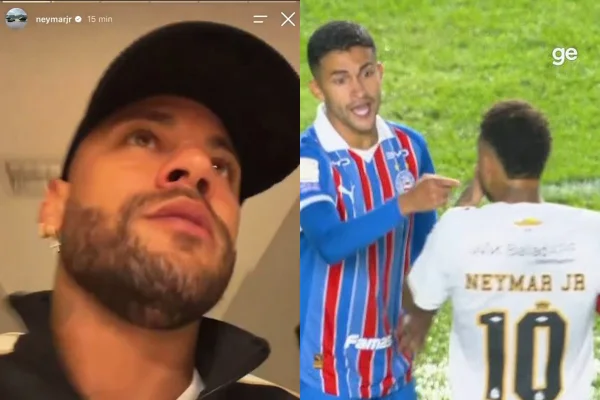 Neymar critica Nestor após expulsão contra o Bahia: "Foi muito safado"