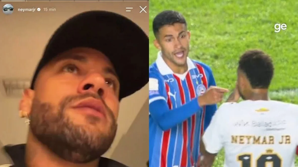 Neymar critica Nestor após expulsão contra o Bahia: "Foi muito safado"