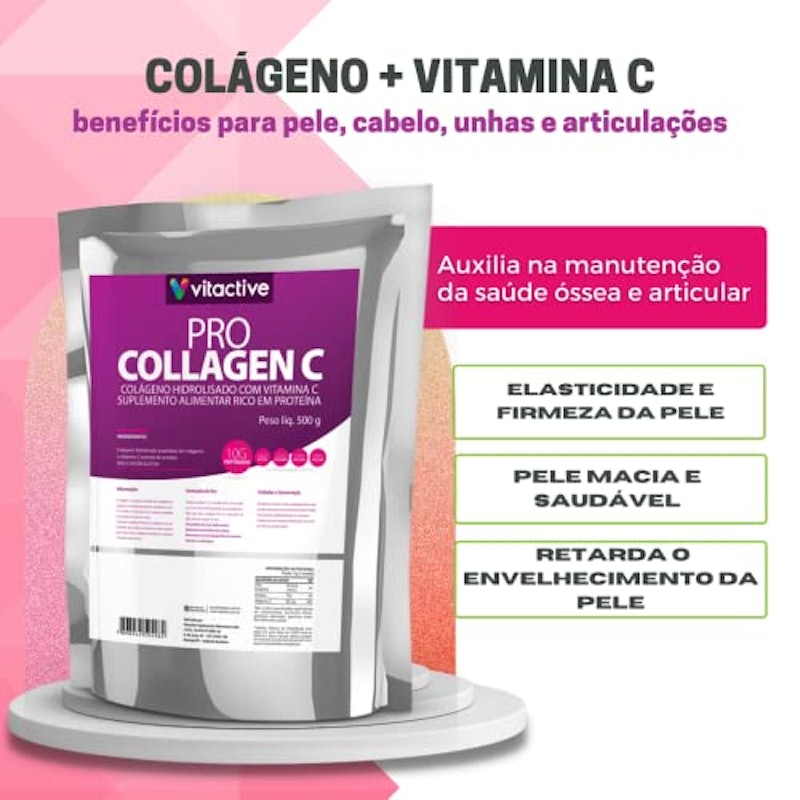 VITACTIVE | Colágeno Hidrolisado com Vitamina C Pro-Collagen C