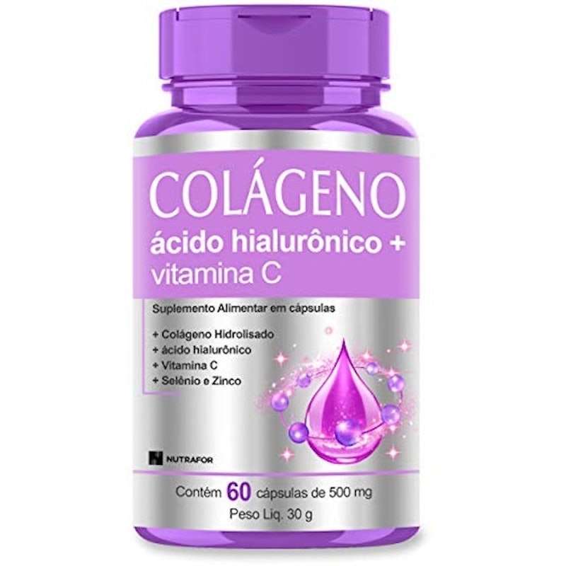 NUTRAFOR | Colágeno Hidrolisado + Ácido Hialurônico + Vitamina C Nutrafor