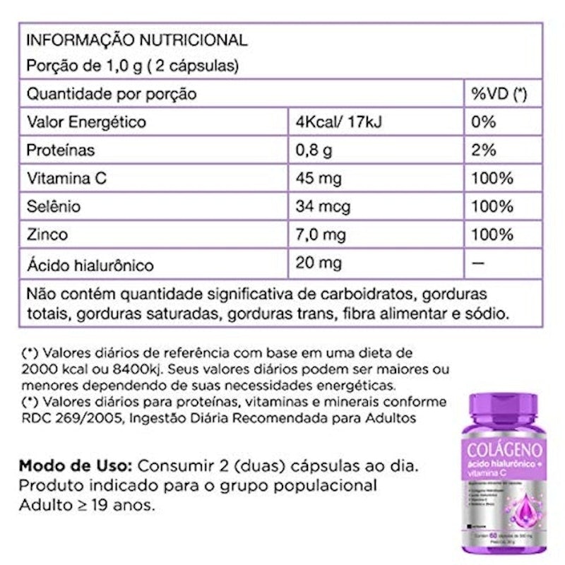 NUTRAFOR | Colágeno Hidrolisado + Ácido Hialurônico + Vitamina C Nutrafor